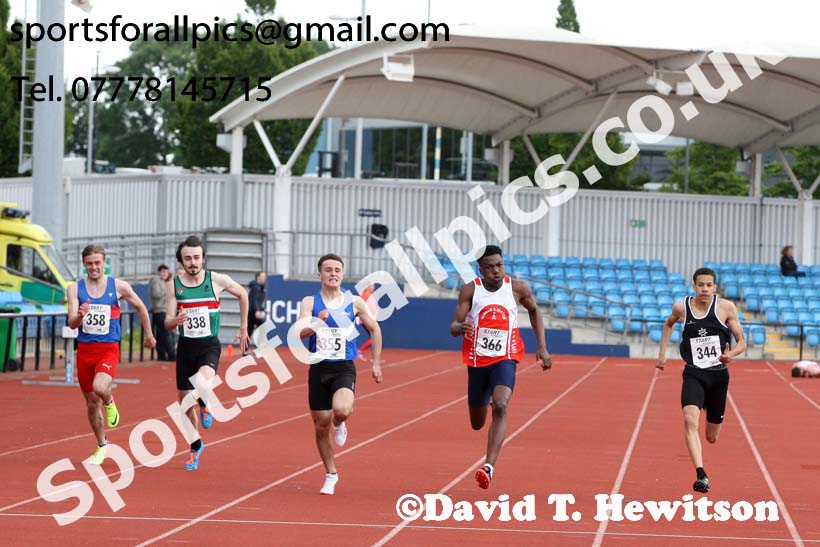 Mens under-20s 200 metres, Northern Senior and Under-20s Champs., SportsCity, Manchester. Photo: David T. Hewitson/Sports for All Pics